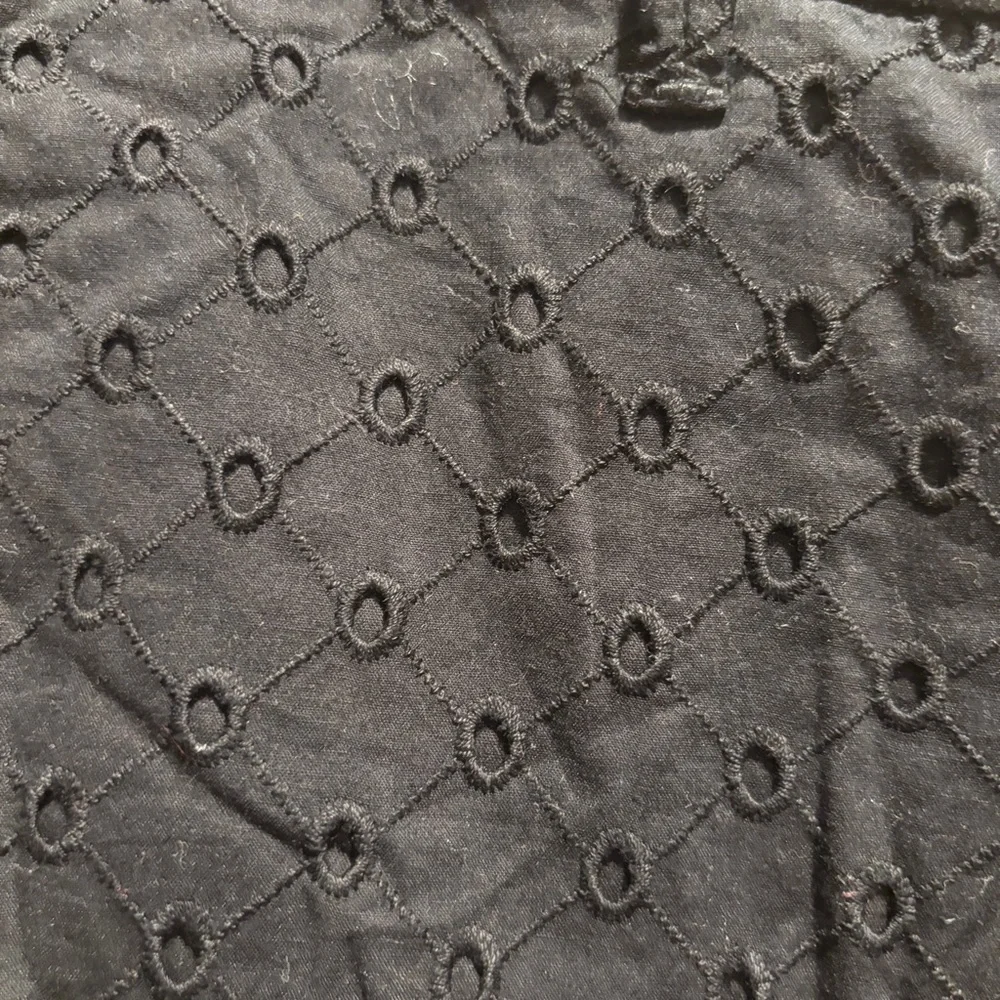 GAP Black Eyelet Cotton-Blend Shorts 16